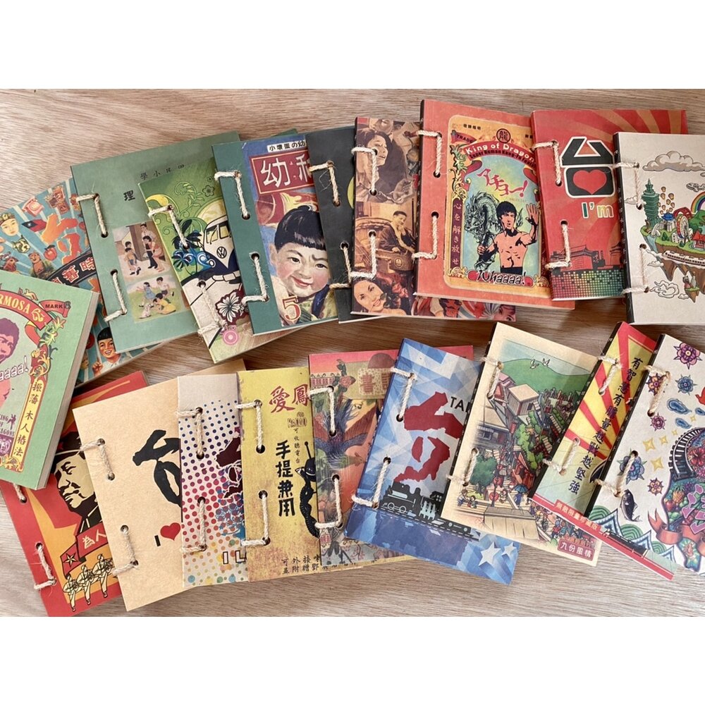 復古懷舊麻繩手札 台灣古早味 空白內頁筆記本 集章本 TR台灣鐵道-圖片-5