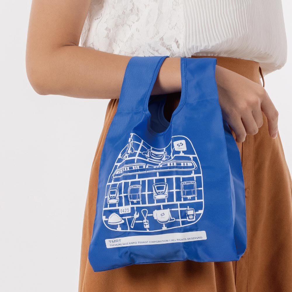 12887550574-台中捷運 小綠綠小提袋 環保購物袋 小綠綠福利社 台中捷運官方授權商店 TR台灣鐵道