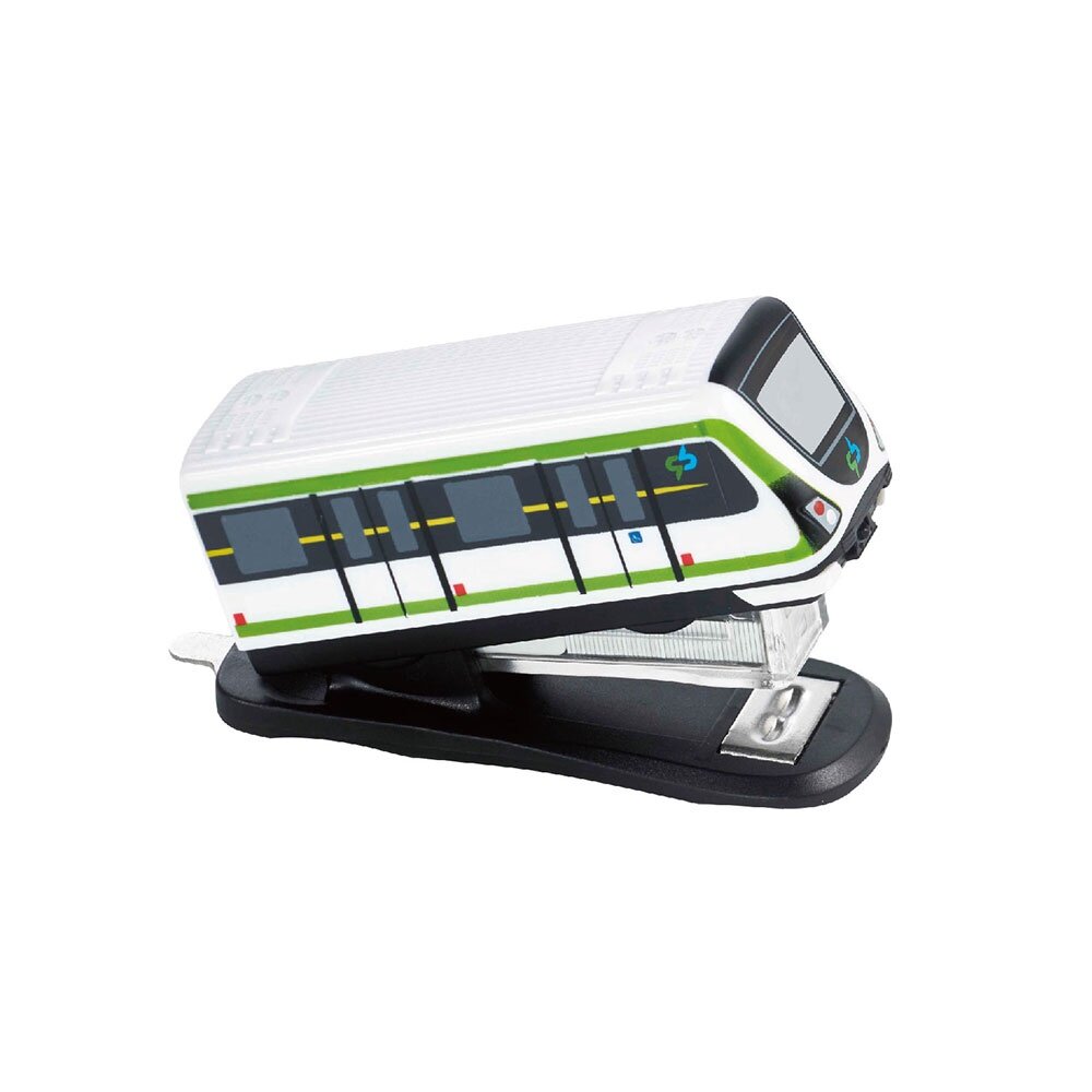 14609543523-台中捷運 小綠綠模型訂書機 辦公室文具小物 小綠綠福利社 台中捷運官方授權商店 TR台灣鐵道