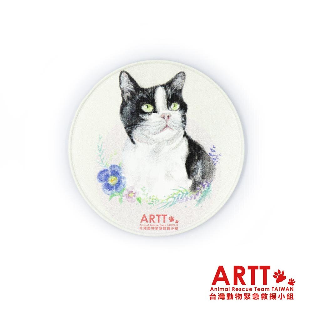 14775300059-ARTT 手繪風插畫吸鐵杯墊冰箱貼 獨家限量公益義賣品 ARTT台灣動物緊急救援小組官方授權商店 TR台灣鐵道