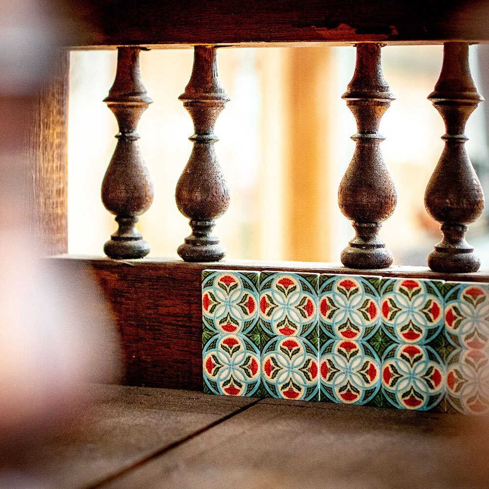 復古花磚磁鐵 台灣老花磚 迷你花磚 冰箱貼 4入一款一組 捧在手心細細呵護1920-1940年間的臺灣記憶 TR台灣鐵道-圖片-3