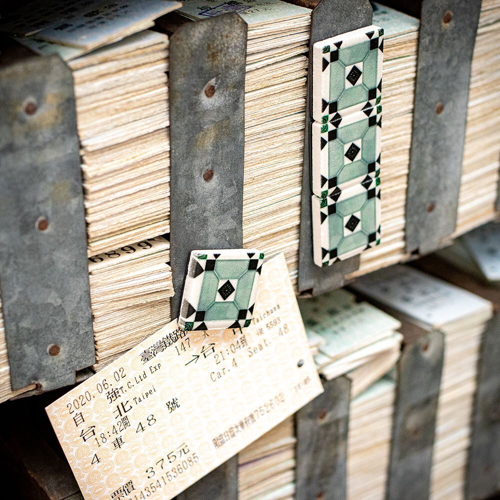 復古花磚磁鐵 台灣老花磚 迷你花磚 冰箱貼 4入一款一組 捧在手心細細呵護1920-1940年間的臺灣記憶 TR台灣鐵道-圖片-4