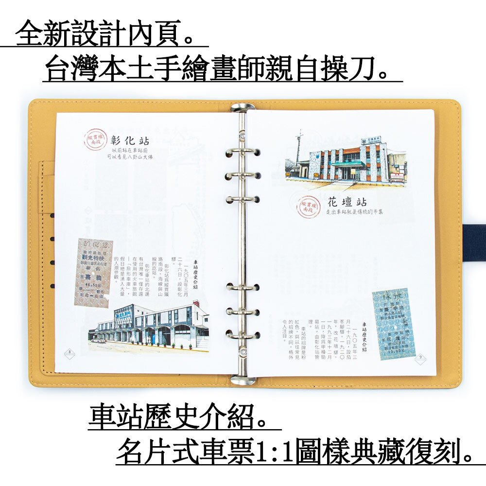 台灣鐵道旅行護照 鐵道篇 新版活頁本(一) 彰化-台東 TR封面版 台鐵紀念章集章本 手帳本 TR台灣鐵道-圖片-2