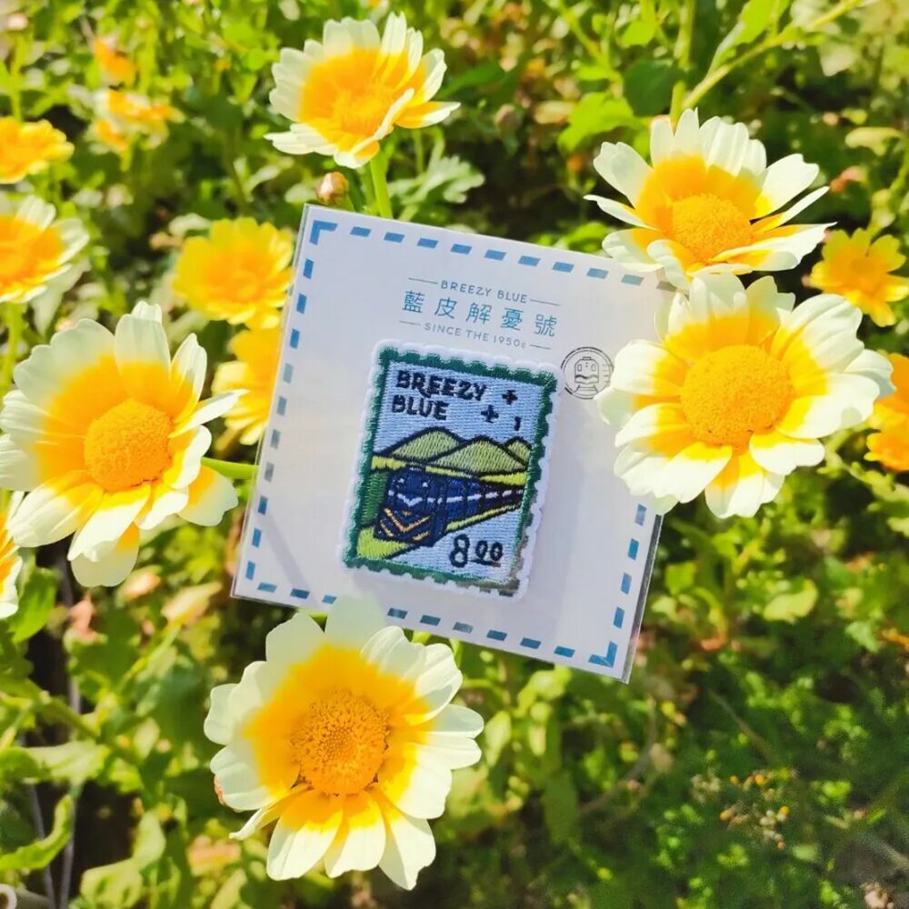 台鐵藍皮解憂號 Breezy Blue 刺繡貼 刺繡布貼 MIT台灣製造 官方授權銷售商店 TR台灣鐵道-圖片-2