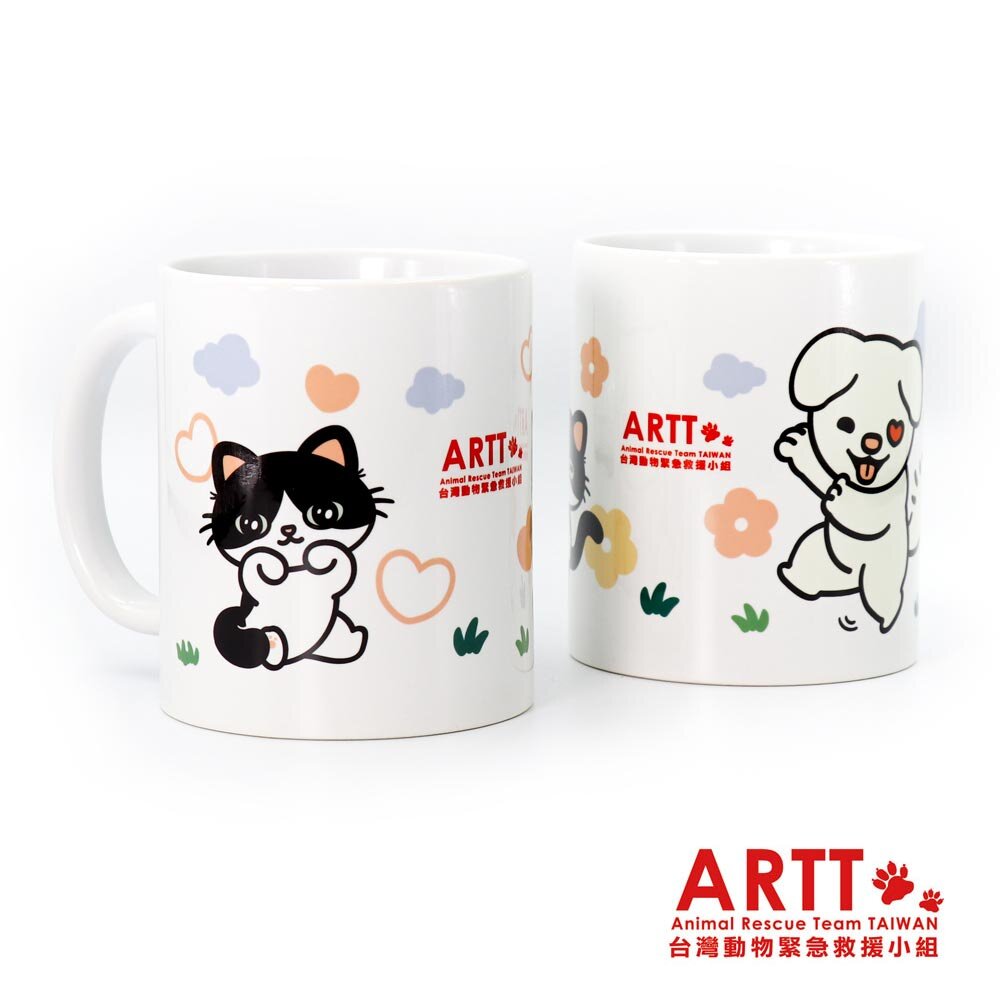 17549503268-ARTT Emma&小牛 陶瓷馬克杯 獨家限量公益義賣商品 ARTT台灣動物緊急救援小組官方授權商店 TR台灣鐵道