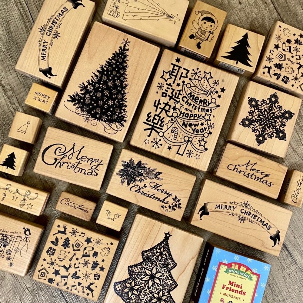18386141949-Micia 美日手藝館 美日印章 聖誕系列 楓木印章 散裝印章 門市福利品出清 橡皮保證未蓋印過 TR台灣鐵道
