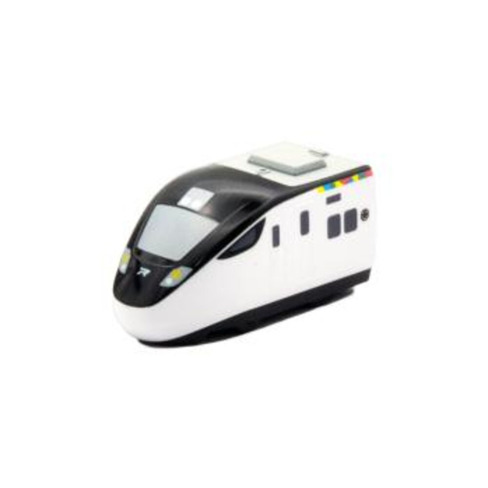 台鐵新自強號城際列車 EMU3000型 鐵支路迴力小火車 迴力車火車玩具 壓克力盒裝 QV084 TR台灣鐵道-圖片-2