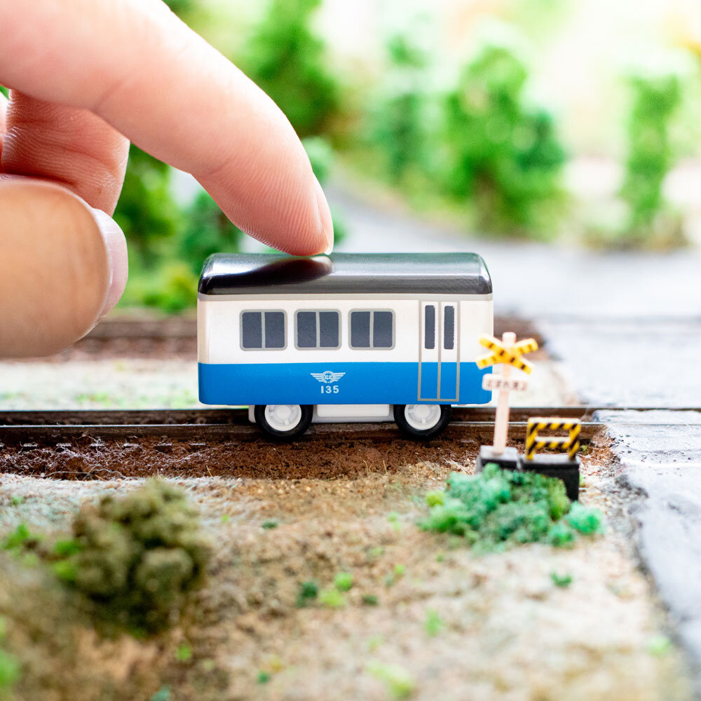 糖鐵135號巡道車 福井食堂135號 微型迴力車 馬口鐵盒收藏盒裝 限量製作售完為止 迴力車玩具 TR台灣鐵道-圖片-2