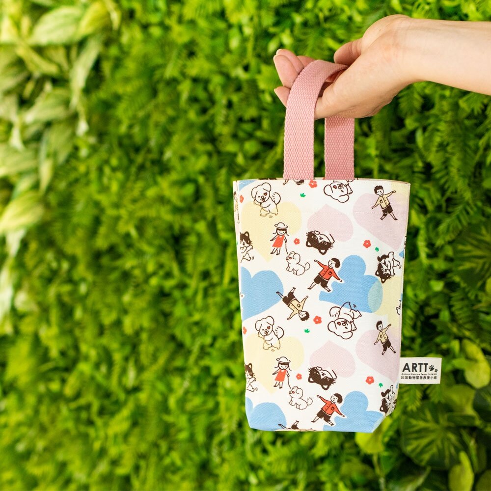 ARTT X 印花樂 inBlooom 飲料提袋 帆布提袋 ARTT台灣動物緊急救援小組官方授權商店 TR台灣鐵道-圖片-2