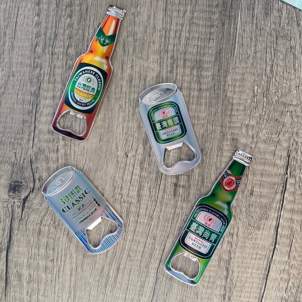 20250816003-造型鋁箔開瓶器冰箱貼 造型開瓶器 磁吸冰箱貼 台灣經典 台灣紀念品 新格子 TR台灣鐵道