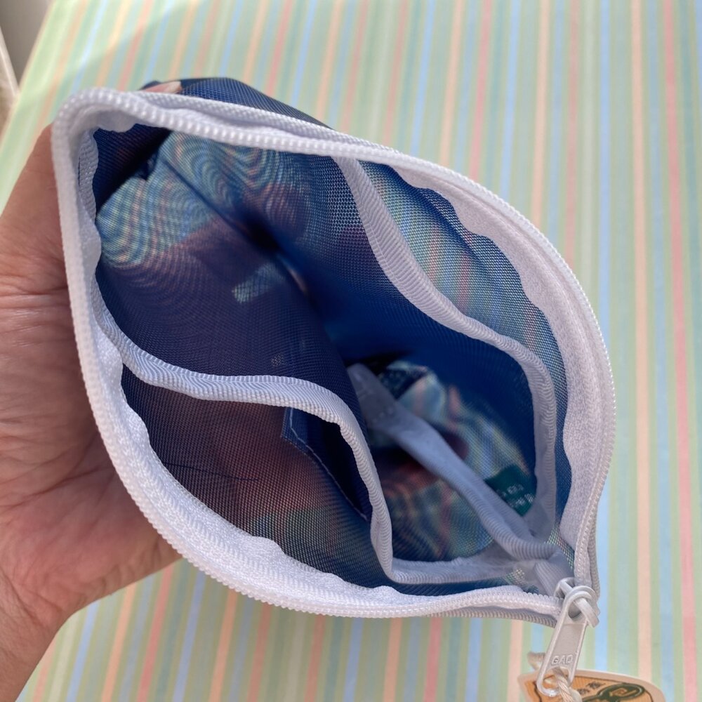 袋走 寶島包 網紗拉鍊包 分層收納 小物收納包 化妝包 網袋包 猴子設計 TR台灣鐵道-圖片-4