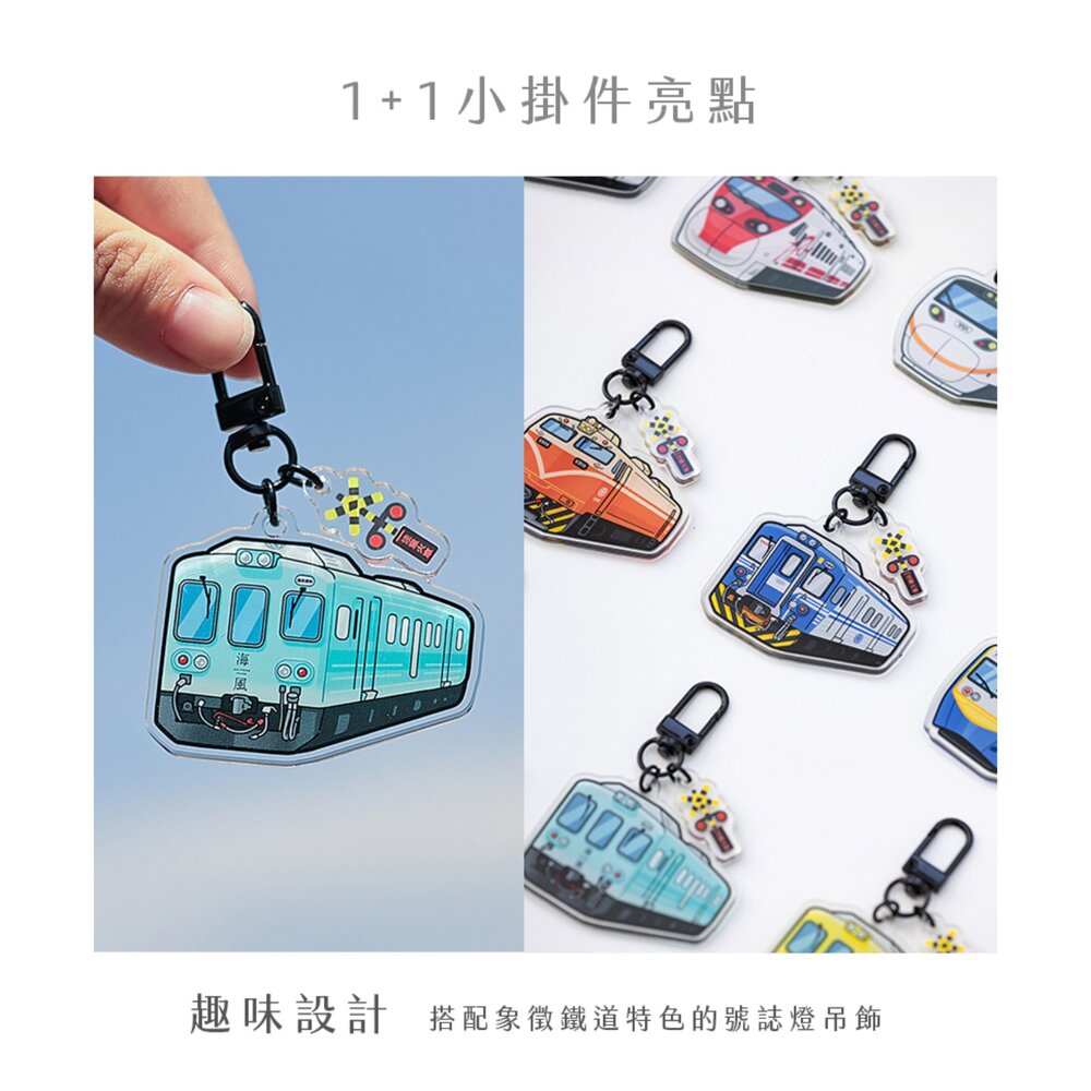 台鐵火車造型壓克力鑰匙圈 台灣火車鑰匙圈 吊飾 台鐵紀念品 臺鐵正版授權 TR台灣鐵道-圖片-2