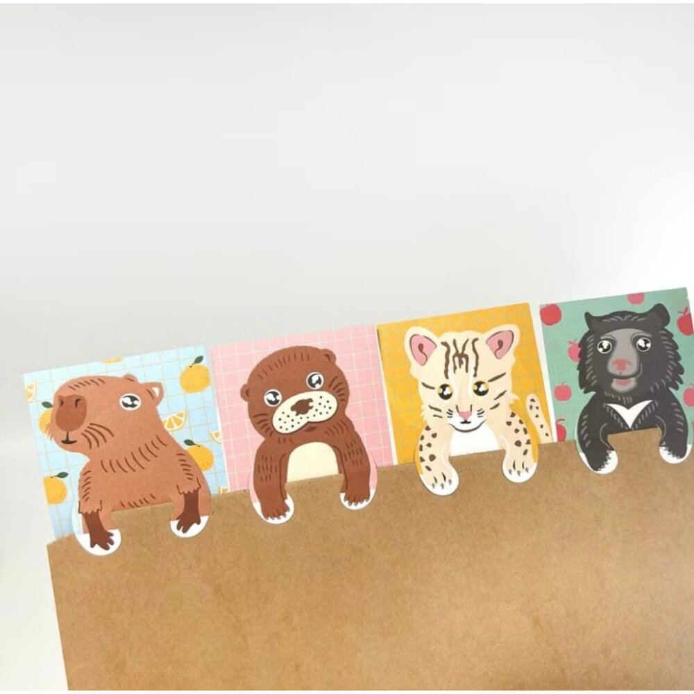 秘密便籤 折疊式便條紙 造形便條紙 可愛動物便利貼 mark taiwan文創紀念品 TR台灣鐵道-圖片-4