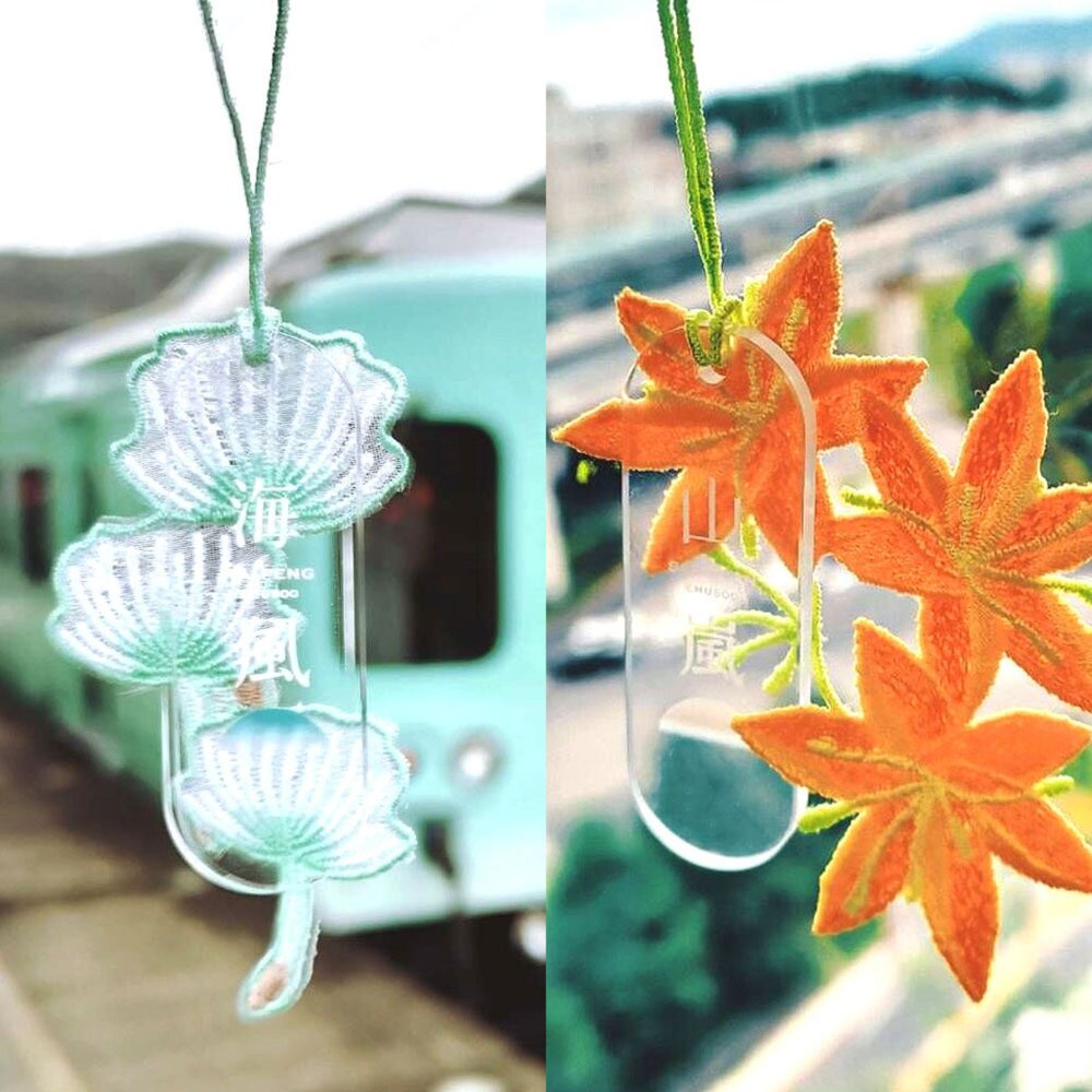 2025101906-台鐵海風號 山嵐號 透明壓克力刺繡吊飾組 官方授權銷售商店 TR台灣鐵道