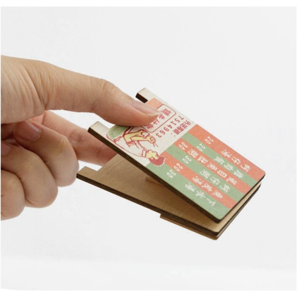 台味招牌便條夾 復古木夾 留言夾 便條紙夾 桌上擺飾 猴子設計 TR台灣鐵道-圖片-2