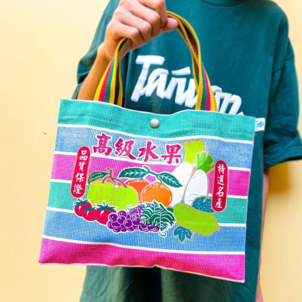 2025112302-嘎嘰手提袋 手工茄芷袋 純棉手提袋 手工網印 質感伴手禮 木子創意 TR台灣鐵道