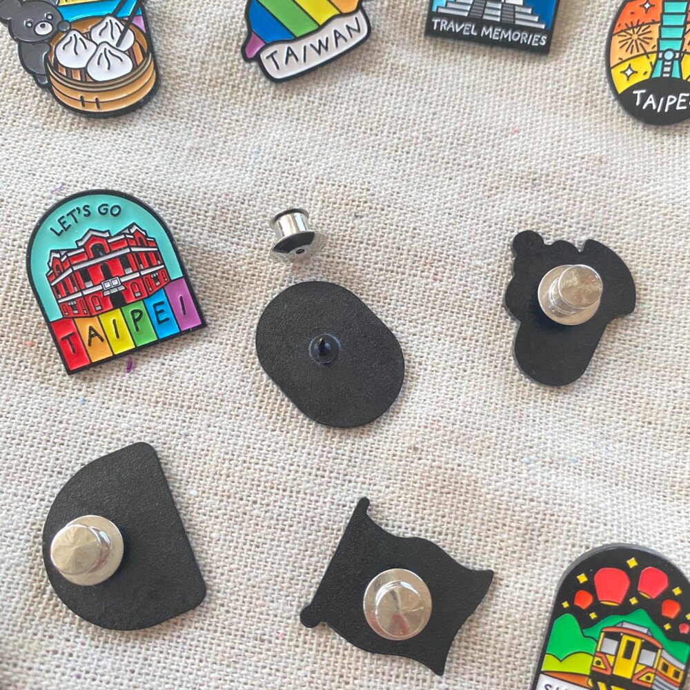 烤漆金屬徽章 亮面烤漆胸針 金屬小徽章 迷你別針胸章 紀念品 新格子 TR台灣鐵道-圖片-2