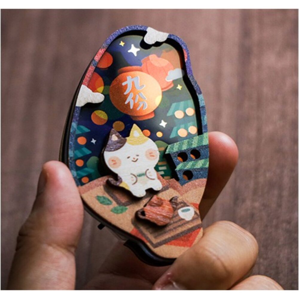 台灣小磁燈 磁鐵小夜燈 造型磁鐵 台灣景點 復古台灣 紀念品 猴子設計 TR台灣鐵道-圖片-2