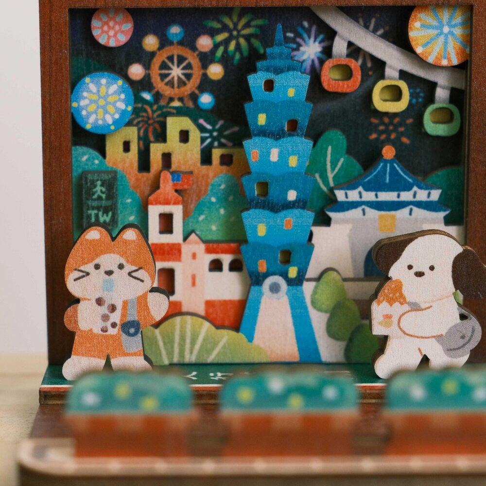 藏風景手機架 迷你手機架 木製手機架 桌面擺飾 多功能收納 遊木時光 TR台灣鐵道-圖片-4