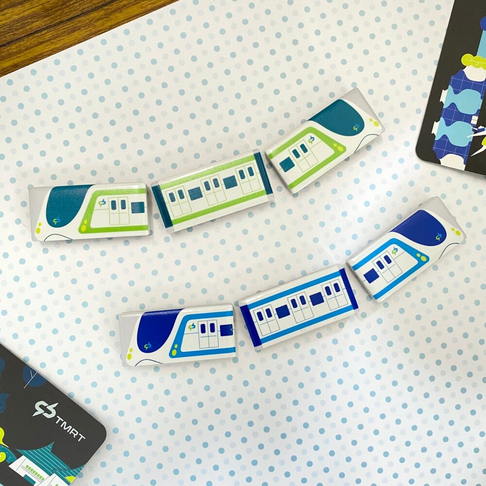 台中捷運 列車磁鐵組3入 瓷磚磁鐵 冰箱貼 台中捷運官網授權商店 TR台灣鐵道 封面照片