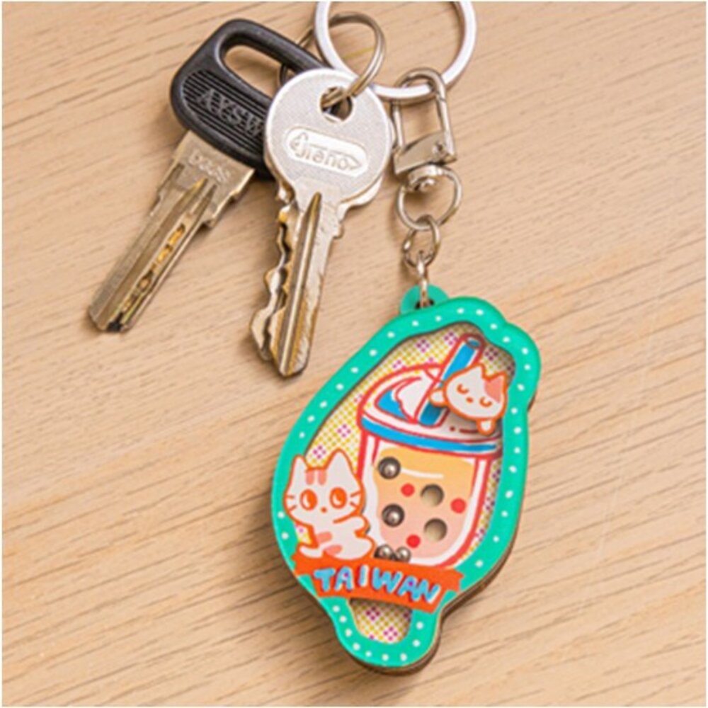 玩台灣鑰匙圈 造型鑰匙圈 壓克力鑰匙圈 紀念品 猴子設計 TR台灣鐵道-圖片-2