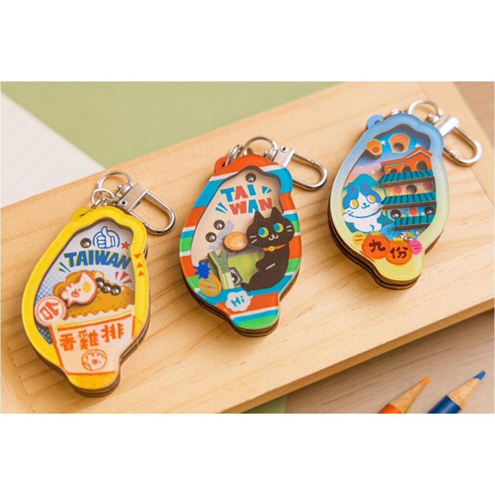 2026030702-玩台灣鑰匙圈 造型鑰匙圈 壓克力鑰匙圈 紀念品 猴子設計 TR台灣鐵道