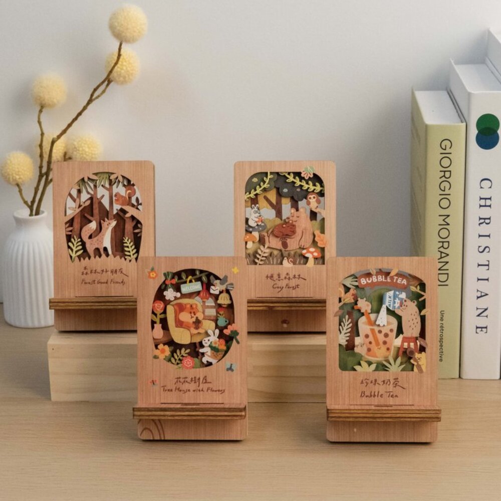 微風景手機架 名片架 台灣印象 台灣旅遊紀念品 桌面擺飾 多功能收納 遊木時光 TR台灣鐵道-圖片-5