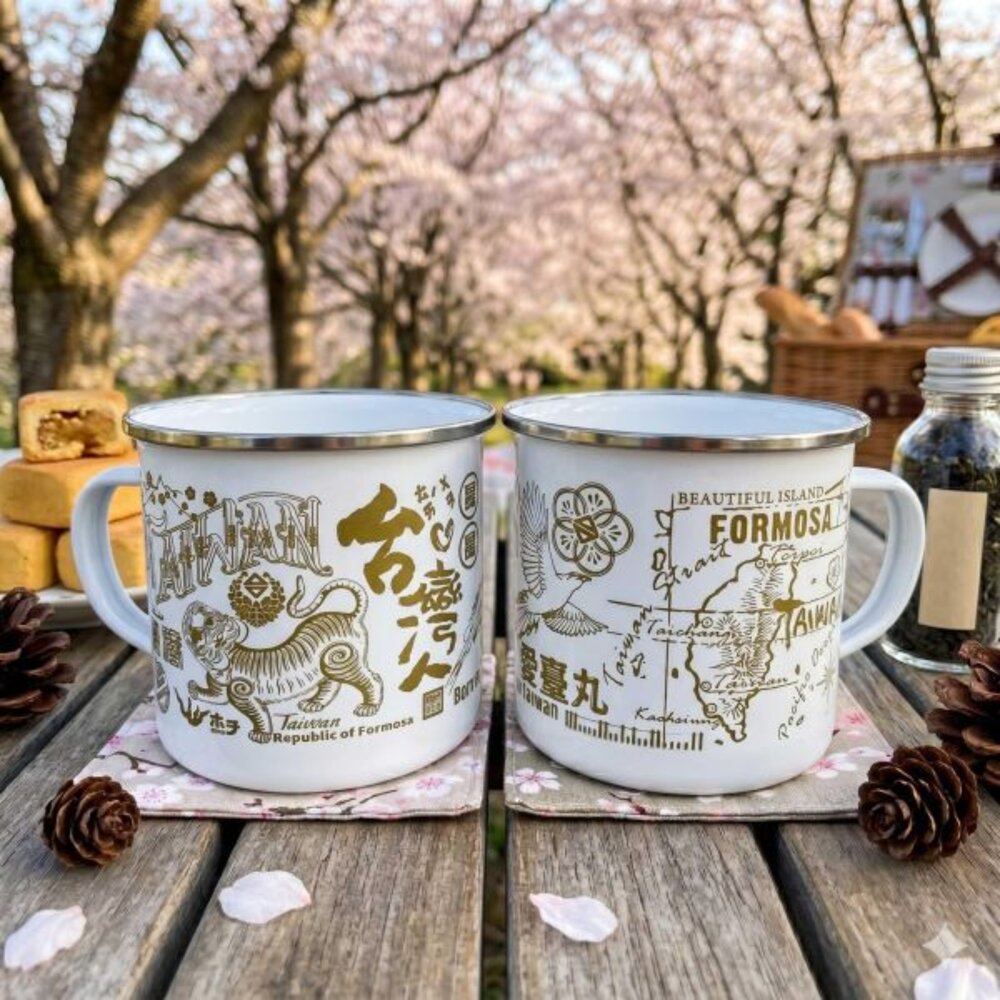 台味琺瑯杯 350ml 500ml 750ml 水杯 啤酒杯 露營杯 飲料杯 台灣製 木子創意 TR台灣鐵道-圖片-4