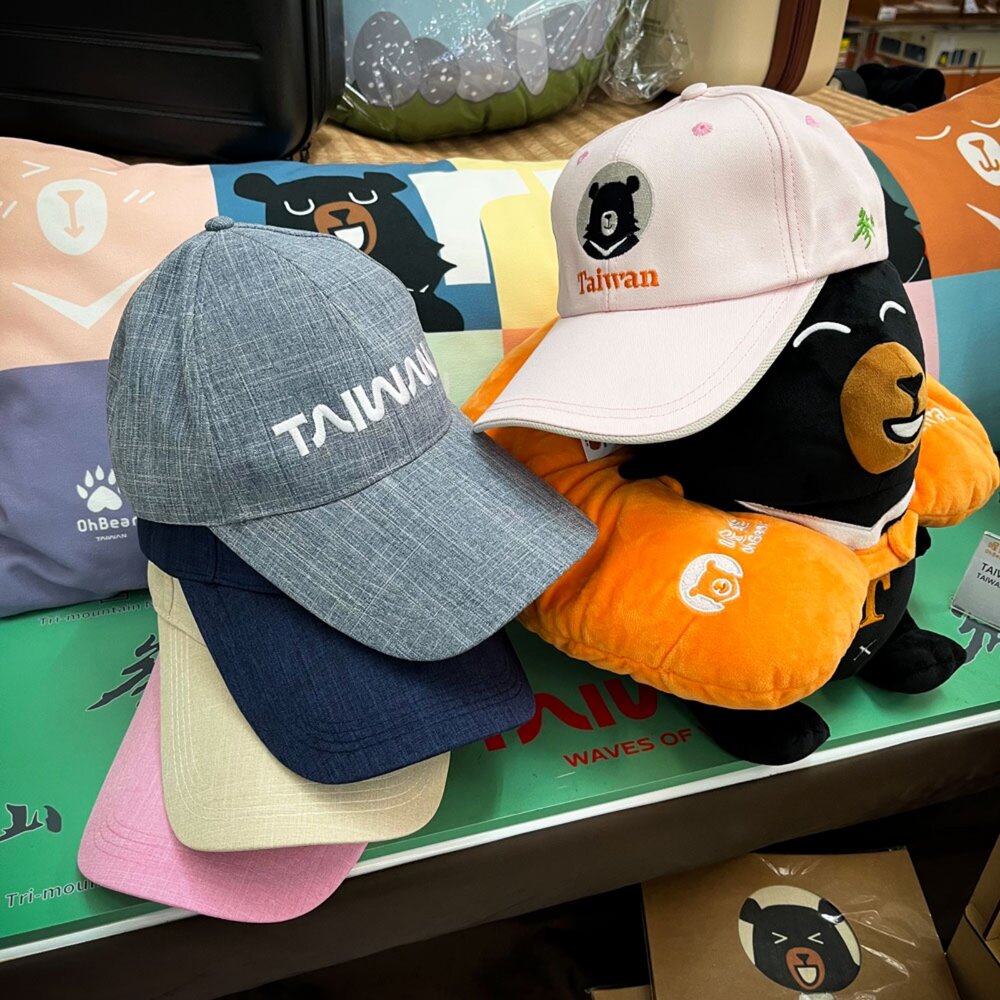 2026071801-喔熊 OhBear TAIWAN 鴨舌帽 帽球帽 紀念帽 交通部觀光署 喔熊商品專賣店 TR台灣鐵道