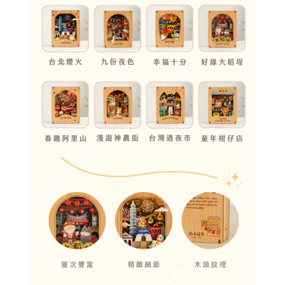 亮點台灣置物盒 DIY組裝 觸碰發光 迷你筆筒 桌面擺飾 遊木時光 TR台灣鐵道-圖片-5