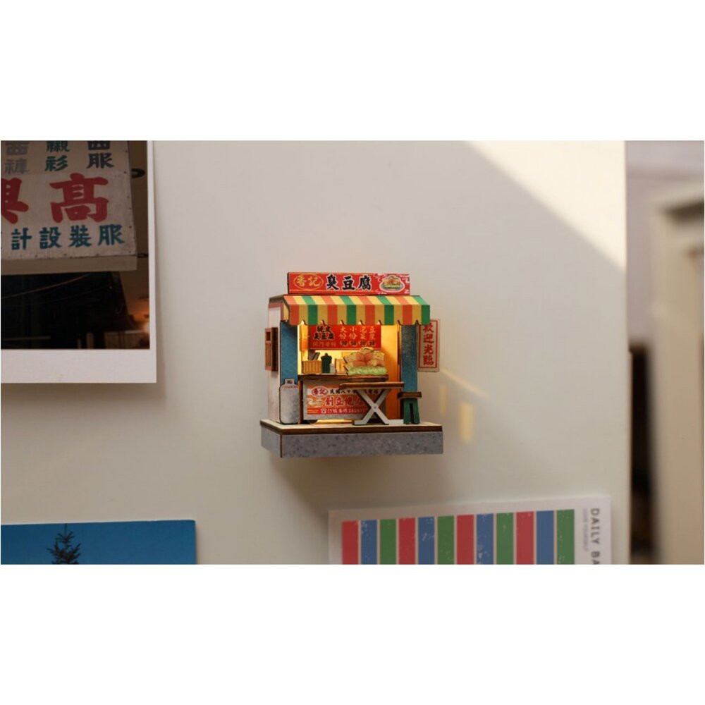 台灣百店磁鐵DIY 袖珍模型DIY 桌上小燈飾 冰箱磁鐵 台味生活 猴子設計 TR台灣鐵道-圖片-3