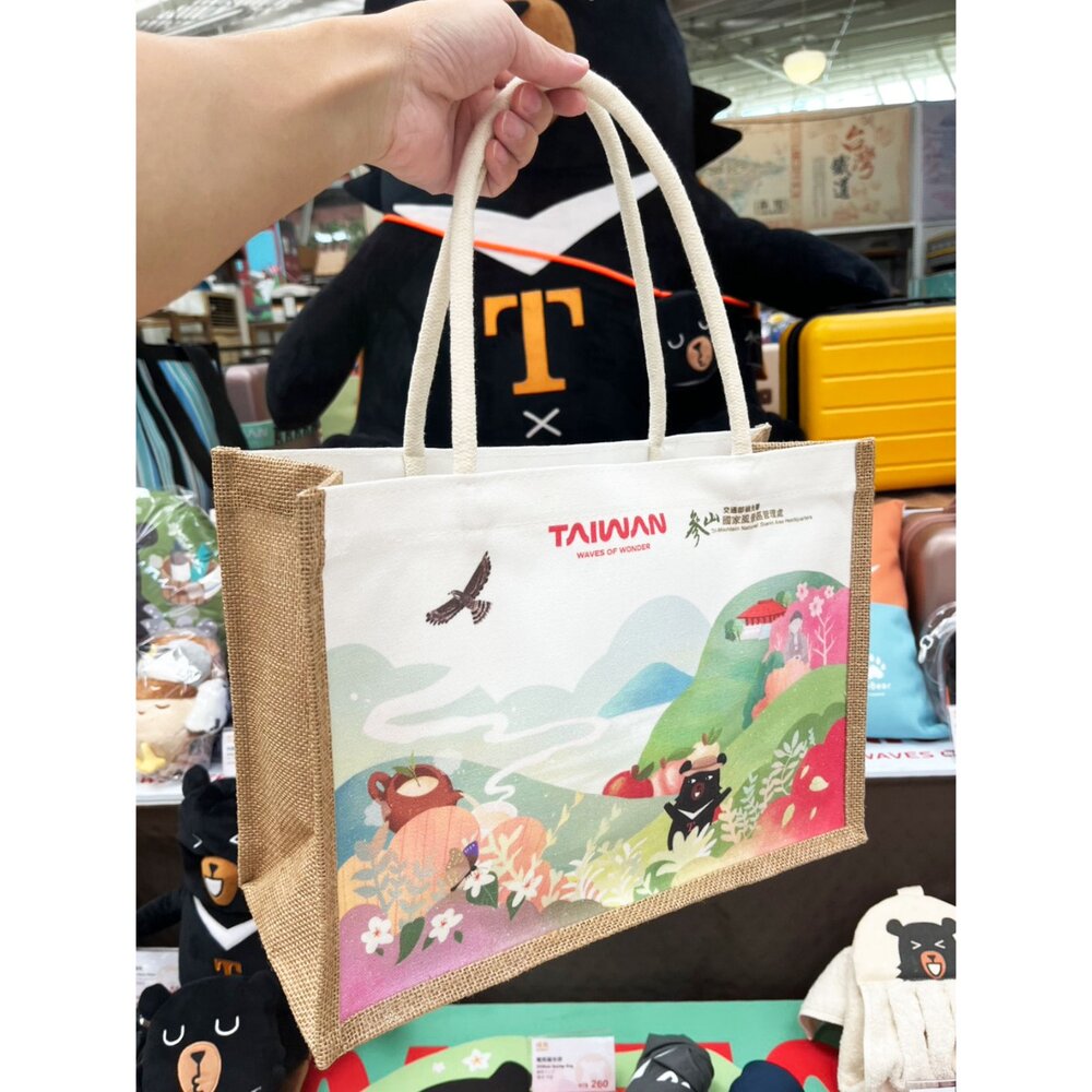喔熊 OhBear TAIWAN 復古亞麻帆布手提袋 環保購物袋 交通部觀光署 喔熊商品專賣店 TR台灣鐵道 封面照片