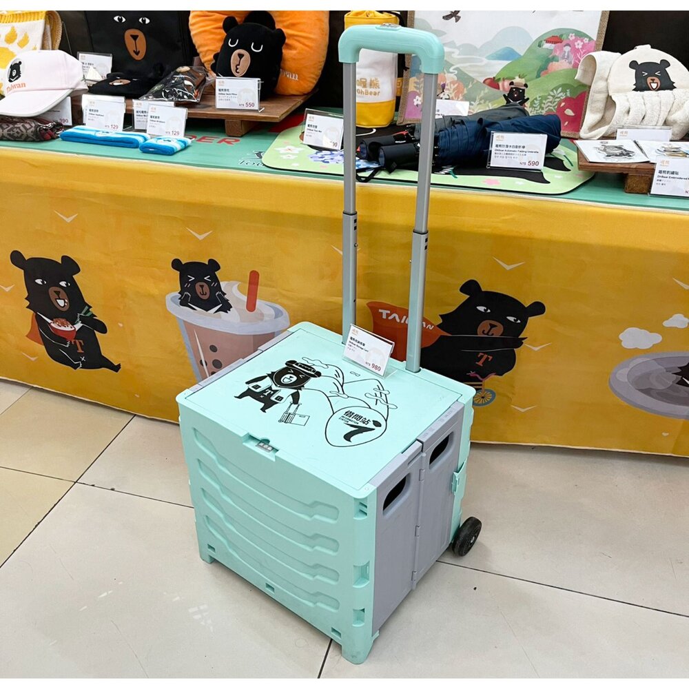 喔熊 OhBear TAIWAN 摺疊收納推車 購物推車 露營野餐輕便推車 交通部觀光署 喔熊商品專賣店 TR台灣鐵道 封面照片