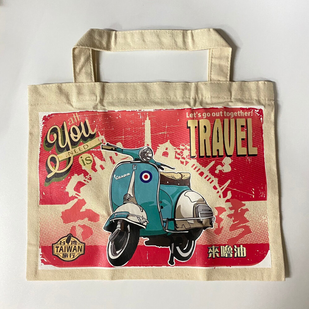 懷舊時光手提袋 收納袋 購物袋 手提袋 台灣紀念 木子創意 TR台灣鐵道-圖片-1