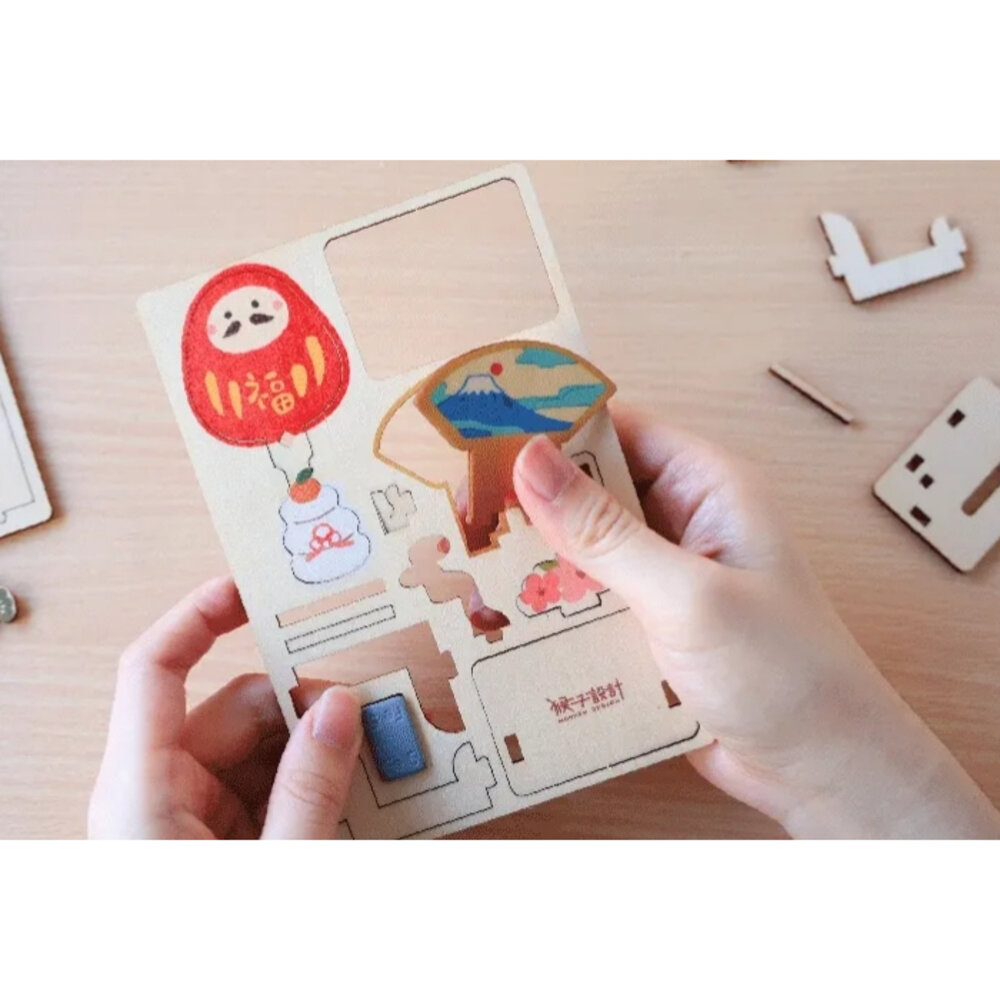 搖擺MEMO夾 DIY便條紙夾 療癒擺飾 桌上小物 留言夾 猴子設計 TR台灣鐵道-圖片-3