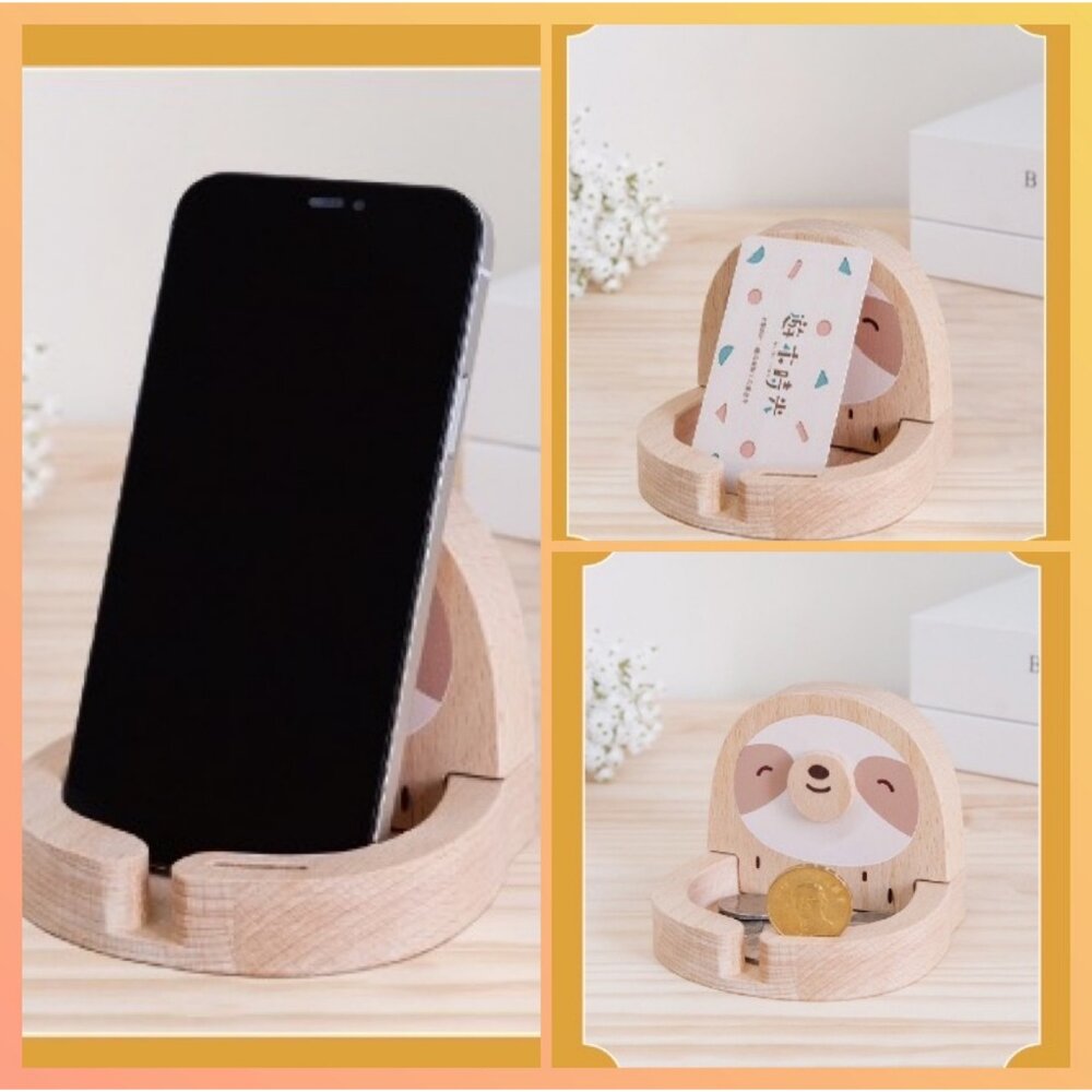 有錢座 小物收納 硬幣收納 手機架 桌上擺飾 柴犬 樹懶 遊木時光 TR台灣鐵道-圖片-3