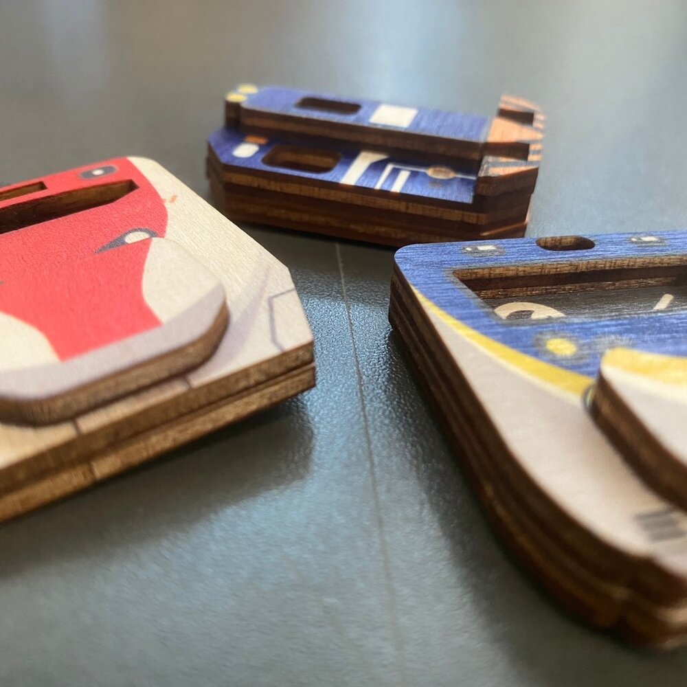 台鐵火車木頭冰箱貼 立體台鐵火車磁鐵 台鐵便當 海風號 山嵐號 台鐵木木冰箱貼 新格子 TR台灣鐵道-圖片-1