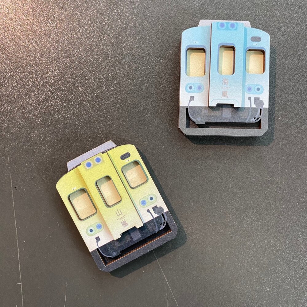 台鐵火車木頭冰箱貼 立體台鐵火車磁鐵 台鐵便當 海風號 山嵐號 台鐵木木冰箱貼 新格子 TR台灣鐵道-圖片-2