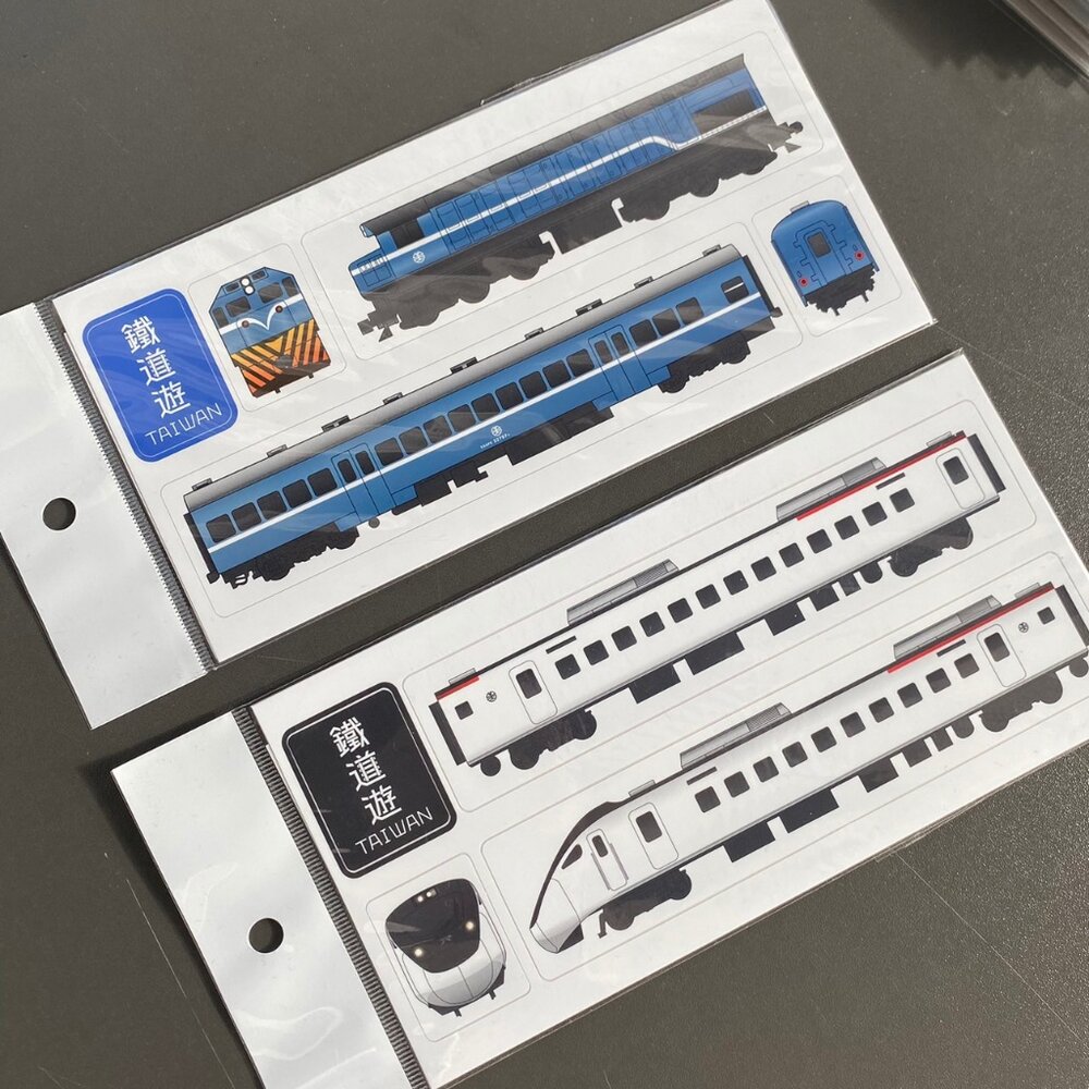 鐵道遊 EMU3000列車貼紙組 藍皮列車貼紙組 防水貼紙 台鐵火車貼紙 集創意 TR台灣鐵道-圖片-3