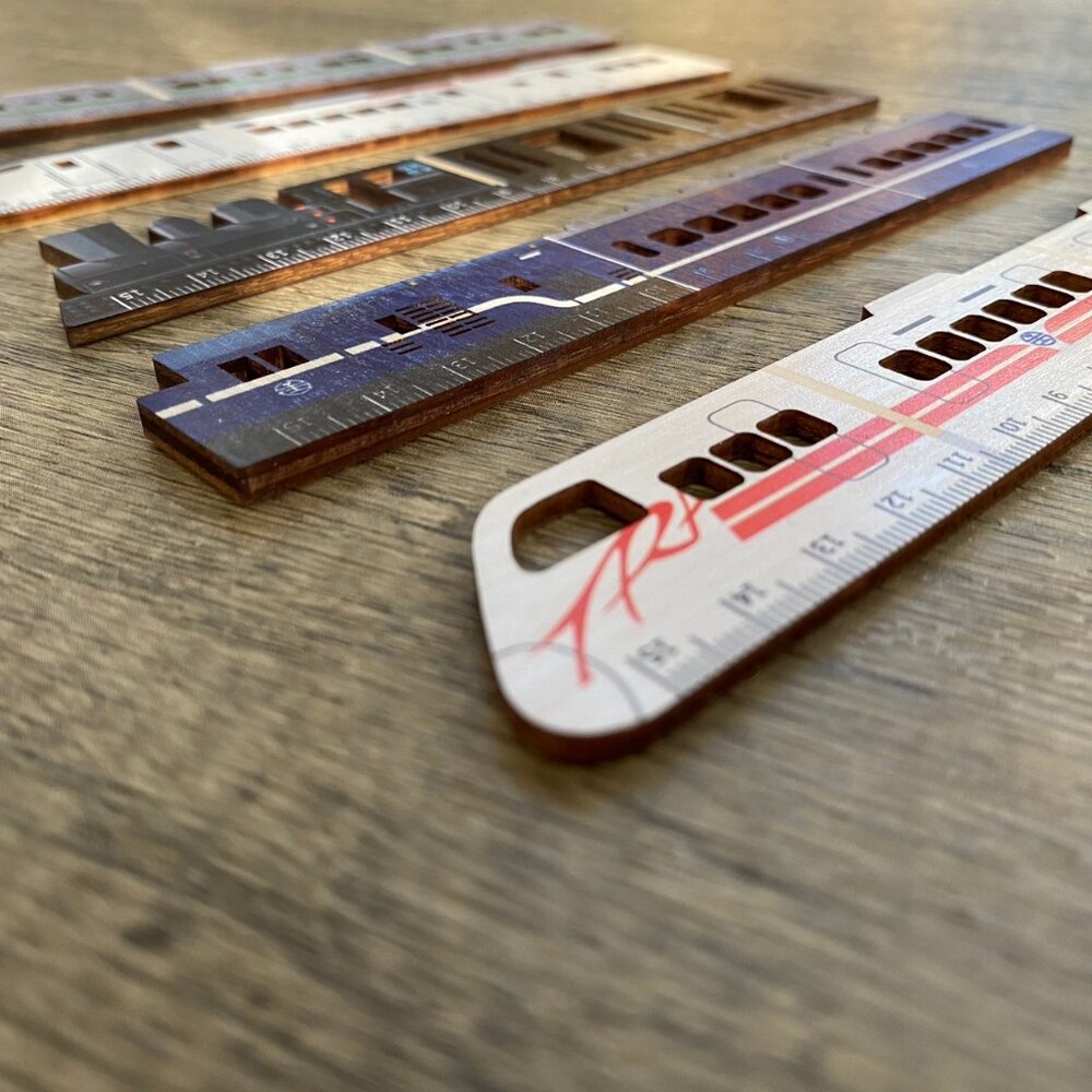 台鐵火車木尺 火車造型木尺 15cm列車造型木尺 台鐵正版授權 新格子 TR台灣鐵道-圖片-1