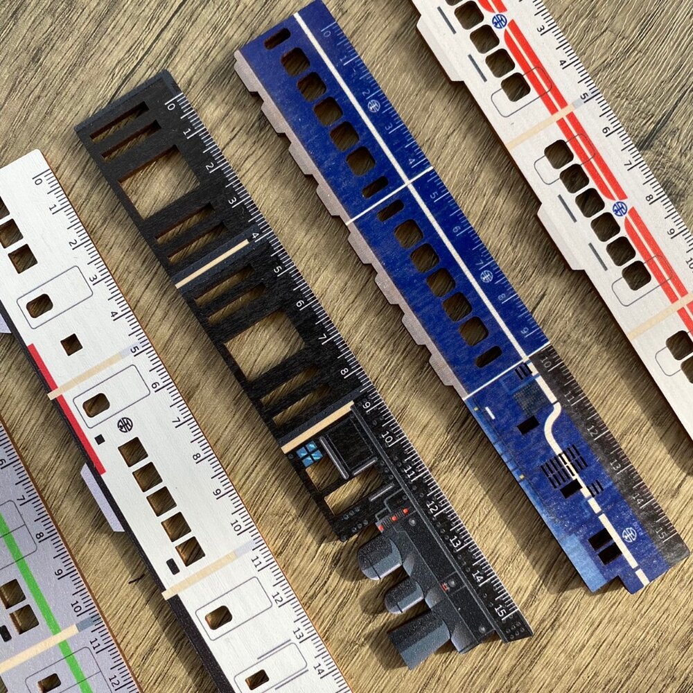 台鐵火車木尺 火車造型木尺 15cm列車造型木尺 台鐵正版授權 新格子 TR台灣鐵道-圖片-2
