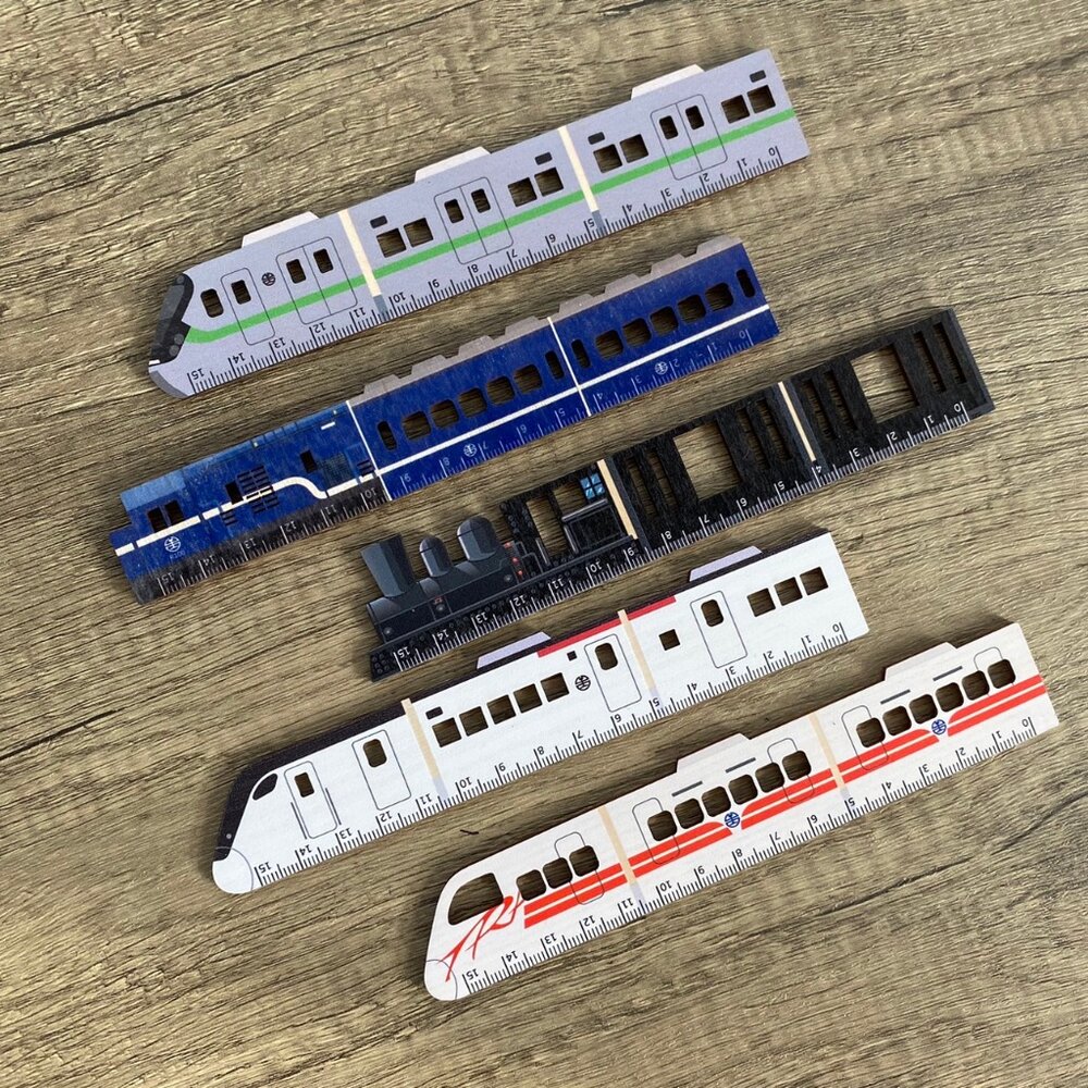 25709550206-台鐵火車木尺 火車造型木尺 15cm列車造型木尺 台鐵正版授權 新格子  TR台灣鐵道