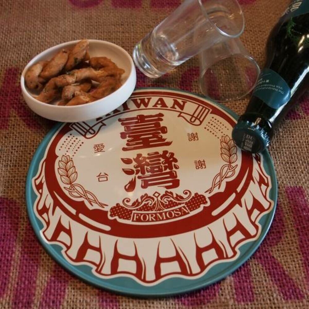 馬口鐵鍋墊 隔熱墊 復古圖案 台灣系列 止滑鍋墊 隔熱鍋墊 木子創意 TR台灣鐵道-圖片-1