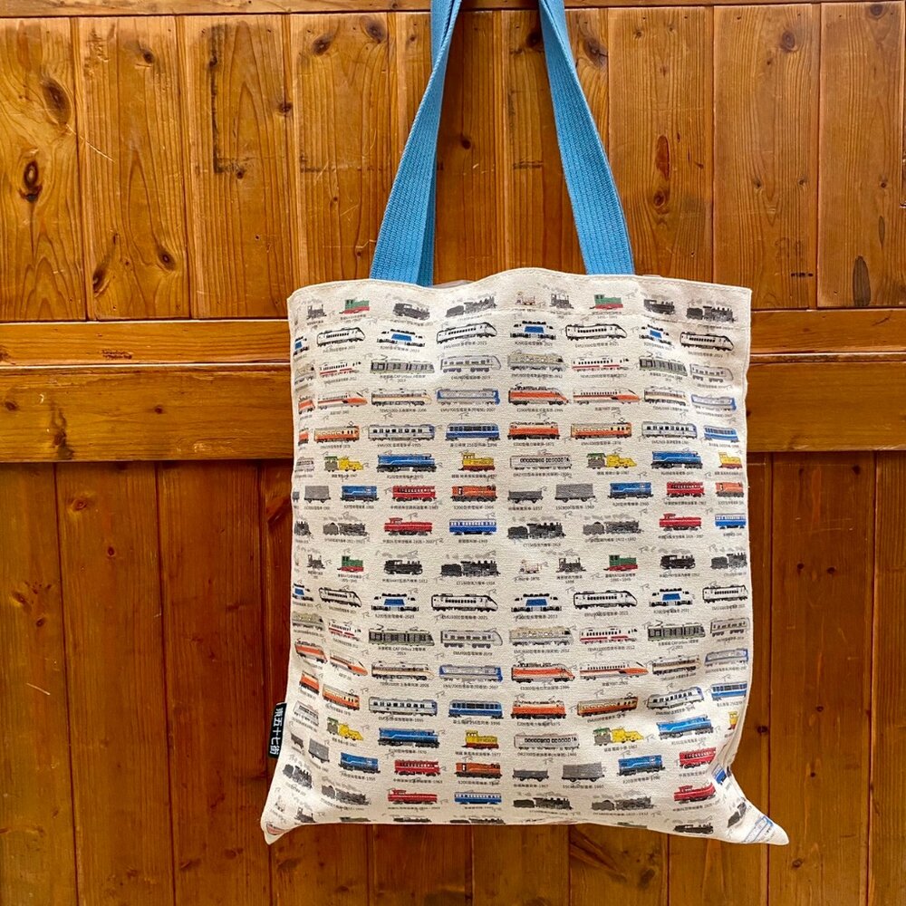 25816622991-TR長帆布包 帆布袋 環保購物袋 單肩包 文創帆布袋  大容量 台灣火車圖鑑 TR台灣鐵道