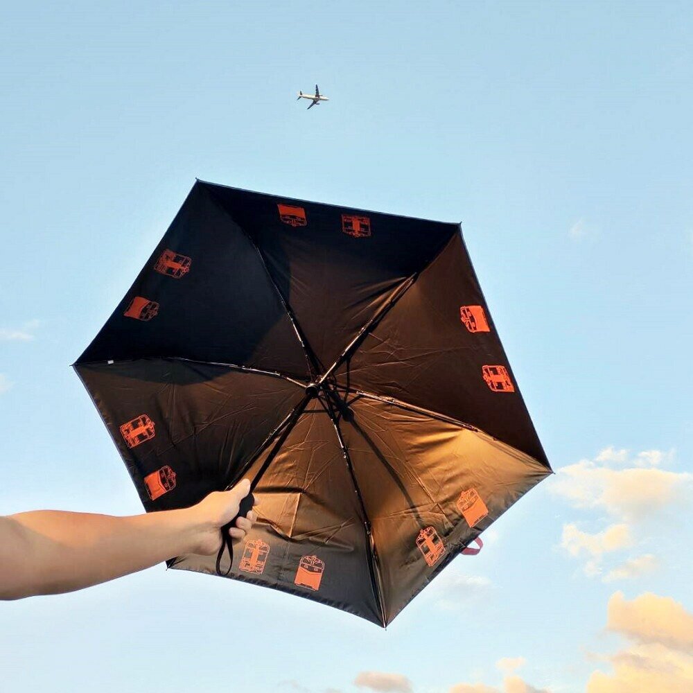 台鐵鳴日號 鳴日 自動折疊傘 防曬抗UV 晴雨兩用摺疊傘 官方授權銷售商店 TR台灣鐵道-圖片-1