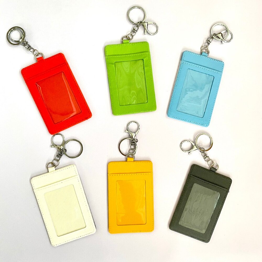 皮製卡套 悠遊卡卡套 一卡通卡套 證件套 鑰匙圈卡套 台鐵火車卡套 台灣紀念品 新格子 TR台灣鐵道-圖片-1