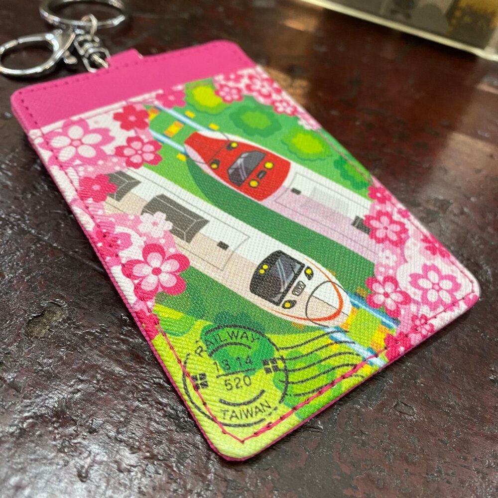皮製卡套 悠遊卡卡套 一卡通卡套 證件套 鑰匙圈卡套 台鐵火車卡套 台灣紀念品 新格子 TR台灣鐵道-圖片-4