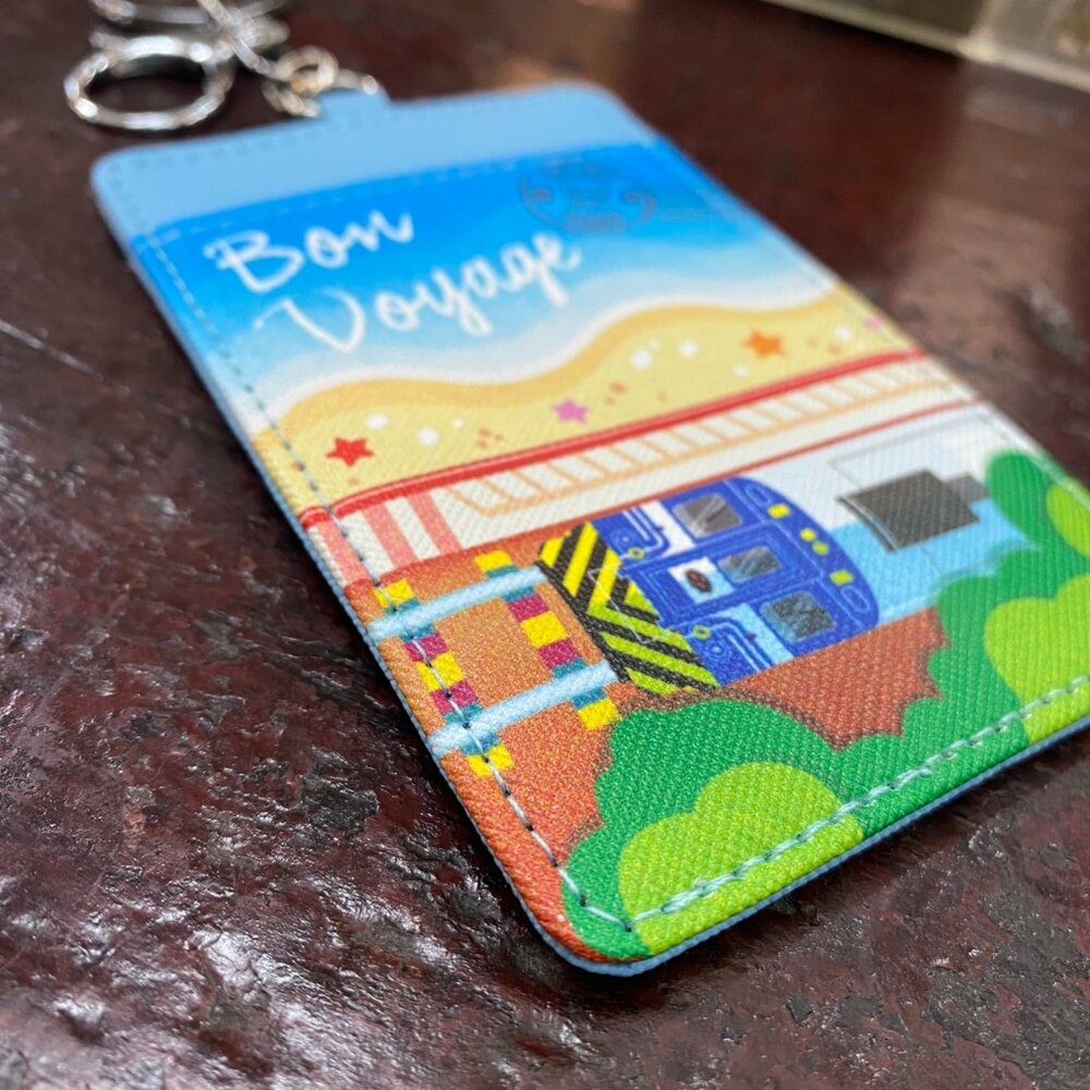 皮製卡套 悠遊卡卡套 一卡通卡套 證件套 鑰匙圈卡套 台鐵火車卡套 台灣紀念品 新格子 TR台灣鐵道-圖片-5