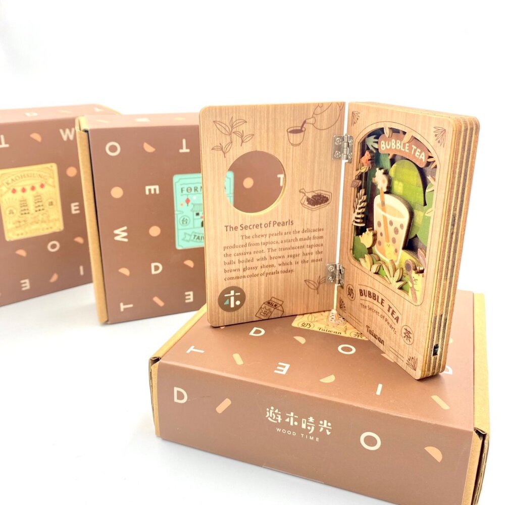 26119887860-繪本小夜燈 DIY組裝 景點 風景 擺飾 書本小夜燈 台灣紀念品 遊木時光 TR台灣鐵道