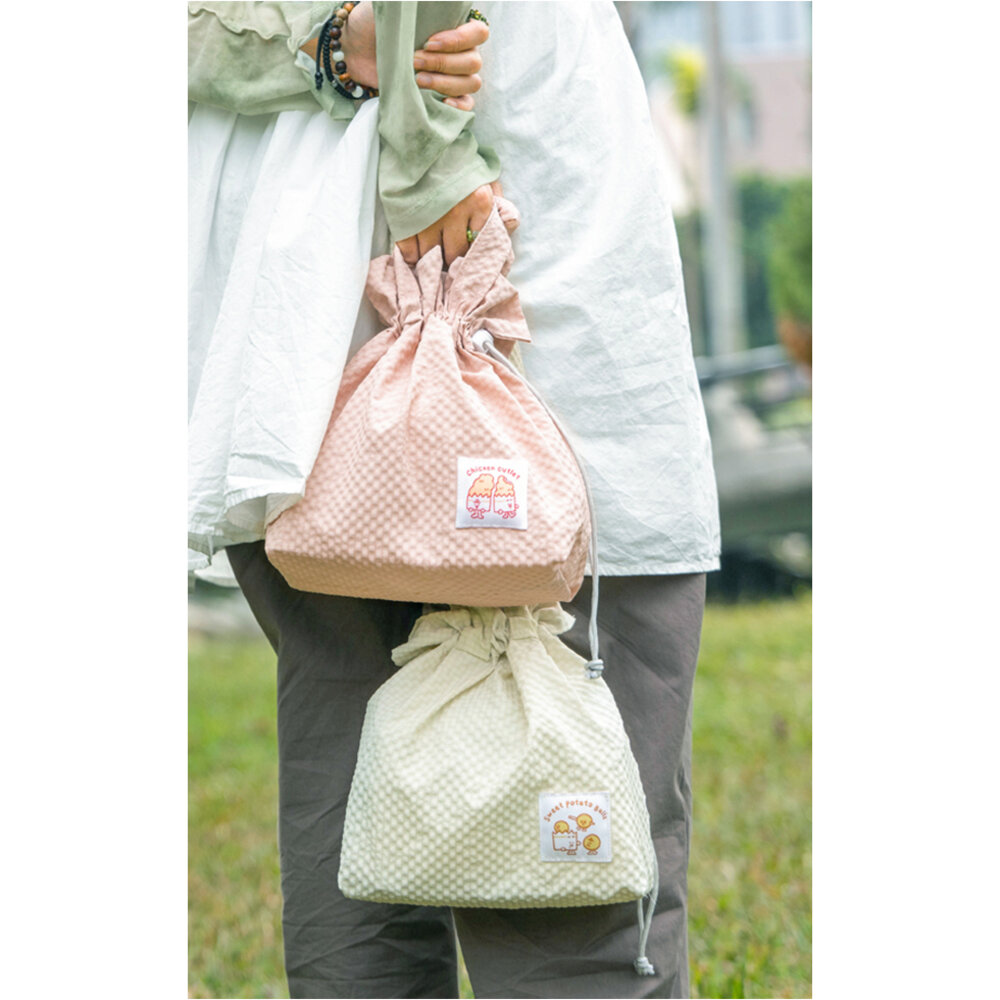 泡泡提袋 束口提袋 泡泡手提袋 單肩袋 台灣小吃系列 天燈 猴子設計 TR台灣鐵道-圖片-1